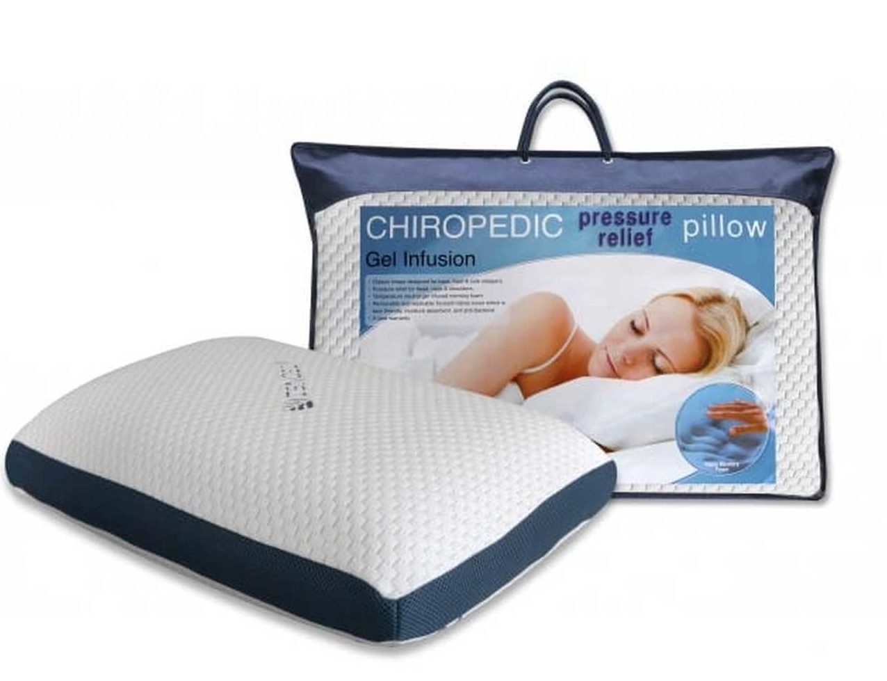 Chiropedic Pressure Relief Pillow Gel Infusion Bedbuyer™ Review